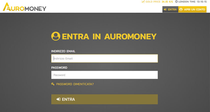 Frontend Auromoney - web app - Brescia